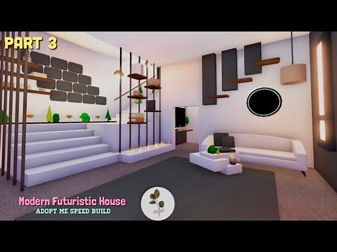 ♡ pt. 3: modern futuristic house 🐚 speed build + house tour | roblox adopt me