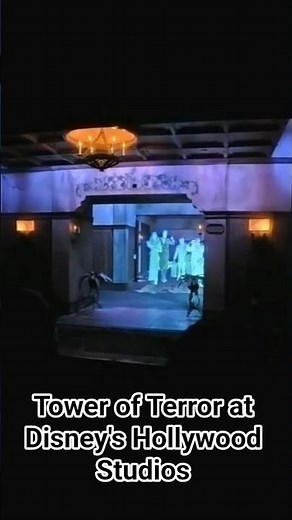 Tower of Terror at Disney's Hollywood Studios - passengers beckoning you (full video on channel)
