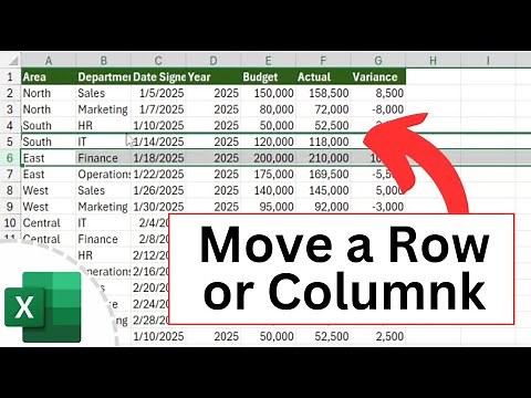 How to Move a Row or Column in Excel WITHOUT REPLACING? - Super Quick Method!!