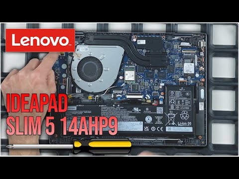 Lenovo IdeaPad Slim 5 14AHP9 internals - replacing RAM, SSD, battery, and fan