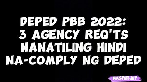 DepEd PBB 2022 #masterjet #deped #teachers #pbb2022 | MasterJet