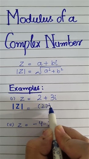 Modulus of a Complex Number | Easy Way #shorts