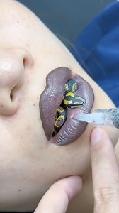 Beautiful lip tattoo 👄💄✨ #lip #beauty | Makeup Transformation