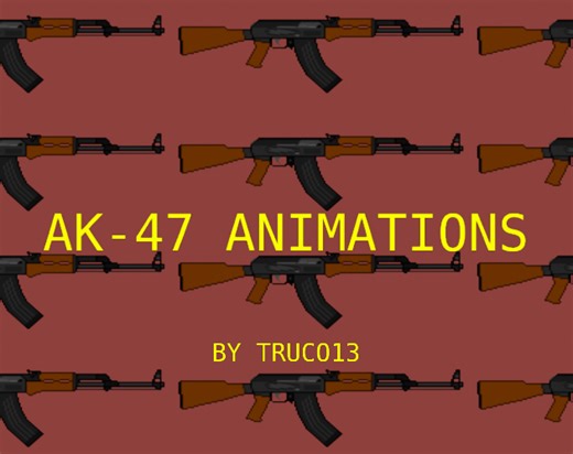 AK 47 Rifle Animations by truco13