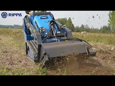 RS06 Mini Loader + Rotary Tiller | Revolutionizing Ground Preparation & Landscaping#rippa #skidsteer