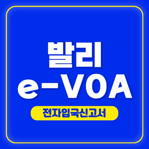 인도네시아 e-VOA 전자입국신고서(발리 도착 절차 및 비자 서류 작성 방법) - 정보박사님