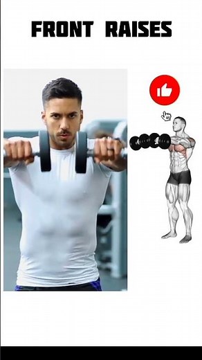Front Raises: How To Do And Muscles Worked #dumbbellworkouts #shouldertraining #upperbodyday