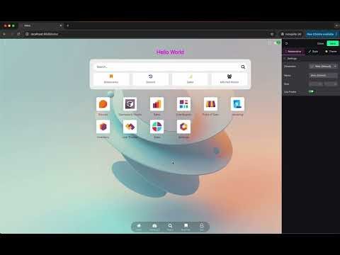 Odoo Themes Studio: 5. Home Page Desginer