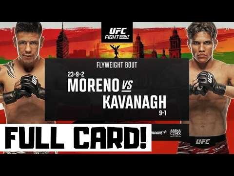 UFC Fight Night Moreno vs Kavanagh Predictions & Full Card Breakdown - UFC Mexico City Betting Tips