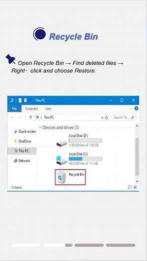 Recover Deleted Files in Windows 10 — Fast & Easy Guide! #windows10 #filerecovery