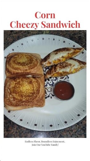 Crispy Cheesy Corn Sandwich Recipe | Easy Evening Snack #shorts #sandwich #recipe