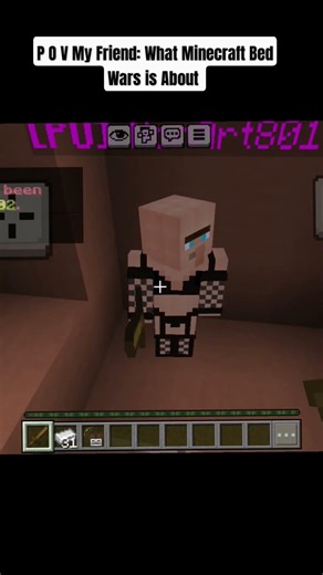 Minecraft Funny Dress In Bed Wars