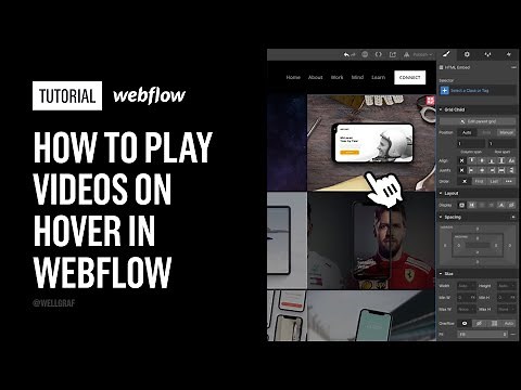 Tutorial - How to play videos on hover in Webflow