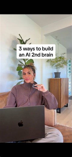 comment “brain” over on my IG @Itsmariahbrunner and I’ll send you all three setups 🫡 Ranked easiest to most powerful: 1. Claude Projects 2. Obsidian 3. A folder of files on your desktop Number three is what I actually run my businesses on. #aiforbeginners #aiworkflows #aitools #aitips #howtouseai