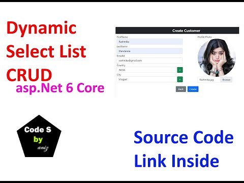 Dynamic Cascading Select List CRUD ASP .NET Core 6