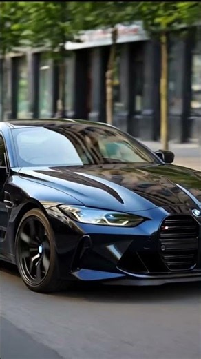 black BMW M4 Competition Coupe #automobile #bmw