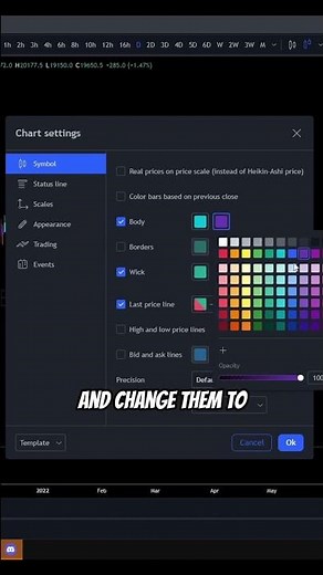 Customizing Candles on #tradingview 🎨