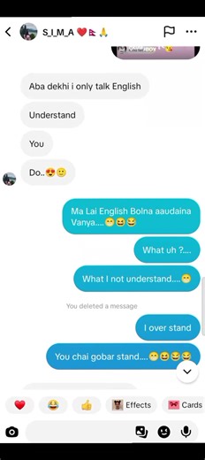 Hilarious Prank Message Exchange on TikTok