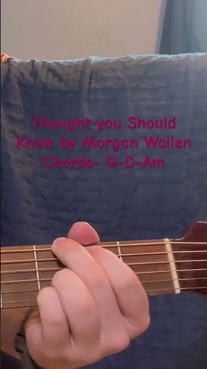 How to play Thought You Should Know by Morgan Wallen #guitar #countrymusic #guitartutorial
