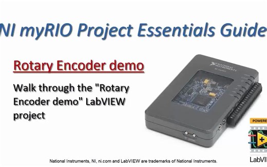 NI myRIO Essential Guide 项目十二、旋转编码器程序