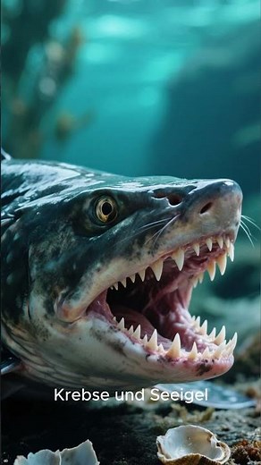The wolffish: A fearsome fish from the cold depths! 😳🐟