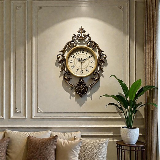 Vintage Classic Large Metal Wall Clock – Silent Creative Wall Decor for Living Room, Office & Bar - Etsy