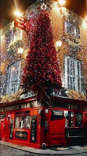 Christmas Lights at Temple Bar, Dublin 🇮🇪✨ | Festive Ireland #europetravel #travel