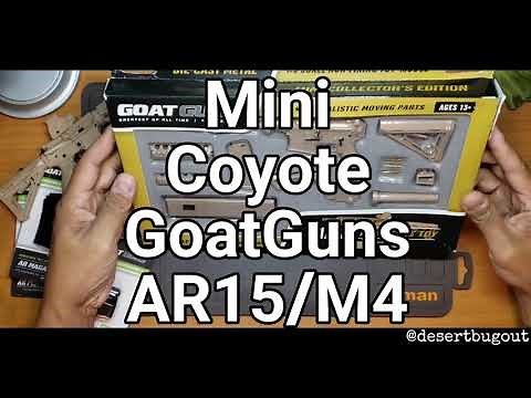 Miniature Guns: GoatGuns 1:3 Scale Coyote AR 15 unboxing and assembly