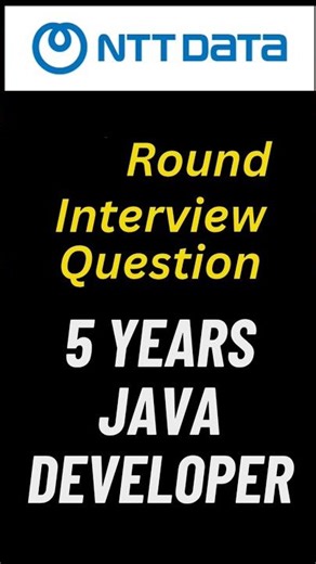 NTT DATA Java Developer Interview: 1st Round Questions & Experience