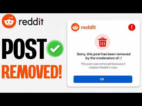 How to Fix Post Getting Removed on Reddit | Avoid Reddit Post Deletion (Easy Guide)