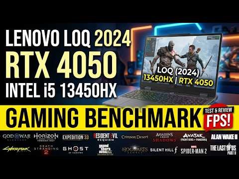 Lenovo LOQ i5 13450HX + RTX 4050 🔥 Gaming Test – Worth It in 2026? | Tested in 16 Games | RTX 4050 |