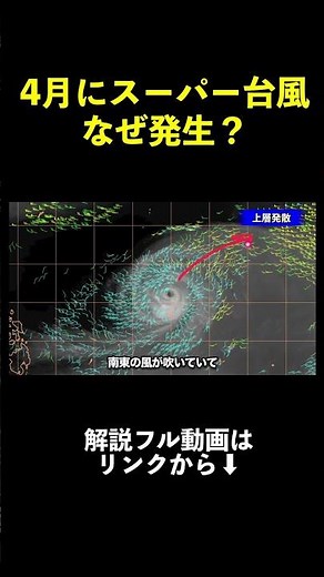 Reasons for the formation of a super typhoon in April [Upper-air winds edition] #WeatherEnthusias...
