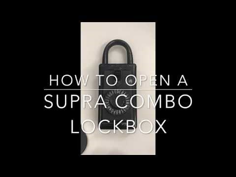 How to open a Combo Lockbox