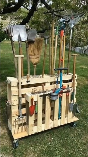 DIY Mobile Garden Tool Organizer: Keep Your Tools Neat and Ready