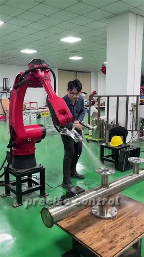 Too precise for a machine 🤖This robot moves almost like a human. #innovation #machine #factory #ai
