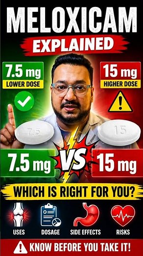 Meloxicam 15 mg vs 7.5 mg | Uses, Dosage & Risks Explained