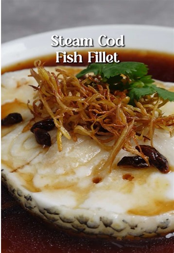 Quick and Healthy Steamed Cod Fish Fillet Recipe