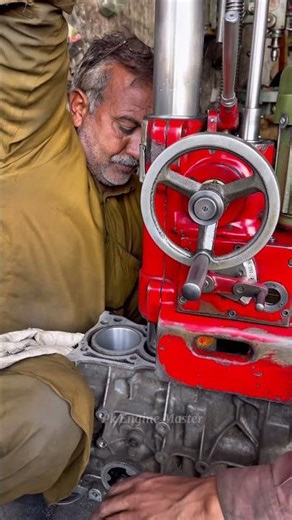 How 4 Cylinder Boring | Engine Repairing Process | #shortsfeed #mechanic #cylinderhead