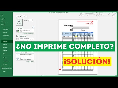 🔴Al IMPRIMIR en Excel NO sale COMPLETO(Solución)🤔IMPRIMIR en Excel SIN que se CORTE la TABLA