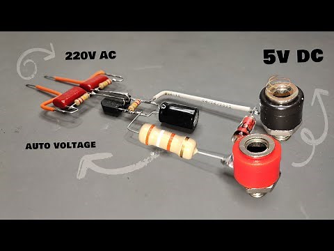 convert 220V AC to 5V DC without Transformer