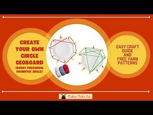DIY Circle Geoboard Tutorial: Free Pattern Download - Fun Yarn Craft Puzzle for Kids!