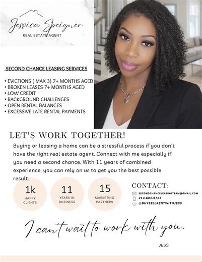🤩I don’t say this lightly—but when it comes to second chances in Texas real estate, I’m that girl.💯‼️‼️‼️ Families come to me when the door feels closed: ✔️ Prior evictions ✔️ Broken leases ✔️ Low credit ✔️ Background challenges ✔️ VA buyers told “no” because of their score And time after time, I make it happen. I am a certified expert negotiator in the state of Texas, and I use those skills every single day to advocate for families who deserve opportunity—not judgment. If there’s a path forwa