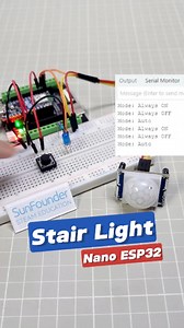 3-in-1 Motion Light Project with Arduino Nano ESP32 🔥#ArduinoProjects #ESP32 #SmartHomeDIY #MotionSensor #STEMEducation | SunFounder OpenSource