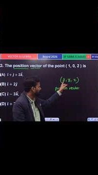 Position Vector | Vector algebra class 12 maths | Board exam🔥