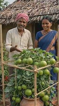 🍏Is it that easy to grow Tinda in a pot? 😱 #shorts #tinda #gardening #homegardening #vegetablegar...