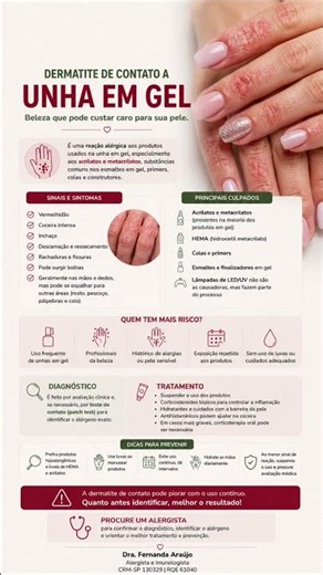 Gel nail allergy? Dr. Fernanda Araújo, an allergist in São Paulo, explains more