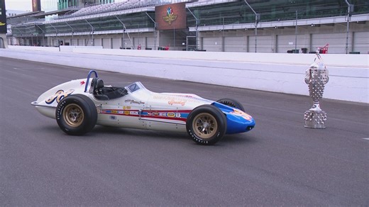 IMS remembers Parnelli Jones by putting his 1963 race-winning car, trophy on track