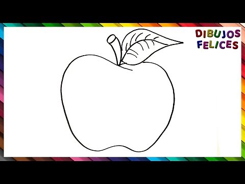 Cómo dibujar una Manzana Paso a Paso - Dibujo de Manzana