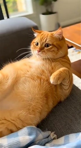 This Cat Thought He Was Falling… Then Woke Up 😹💤 #cat #animallovers