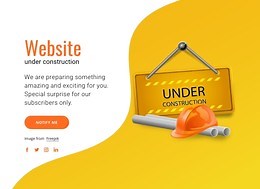 Our website under construction - HTML Template by Nicepage
